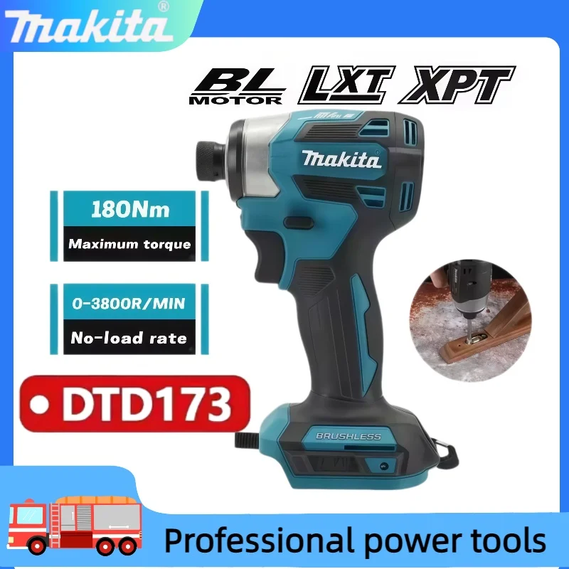 Makita DTD173 Brushless Impact Screwdriver Rechargeable Screwdriver Drilling Machine Cordless Power Tool
Makita DTD173 Brushless Impact Screwdriver Rechargeable Screwdriver Drilling Machine Cordless Power Tool