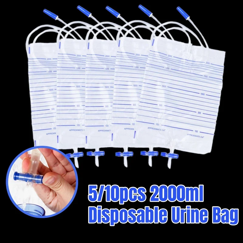 2000ml Disposable Urine Bag Unisex Anti-reflux with External Catheter Medical Urine Collector Drainage Pack Urinary Incontinence
2000ml Disposable Urine Bag Unisex Anti-reflux with External Catheter Medical Urine Collector Drainage Pack Urinary Incontinence