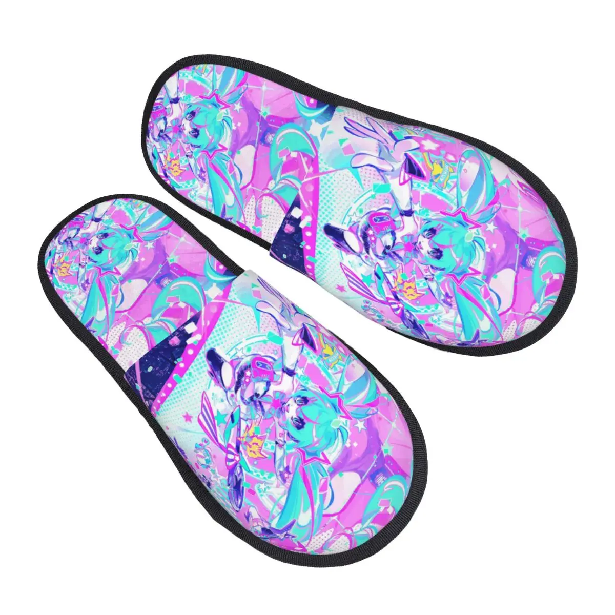 Custom H-Hatsuned M-Mikus Cartoons Guest Slippers for Spa Women Manga House Slipper
Custom H-Hatsuned M-Mikus Cartoons Guest Slippers for Spa Women Manga House Slipper