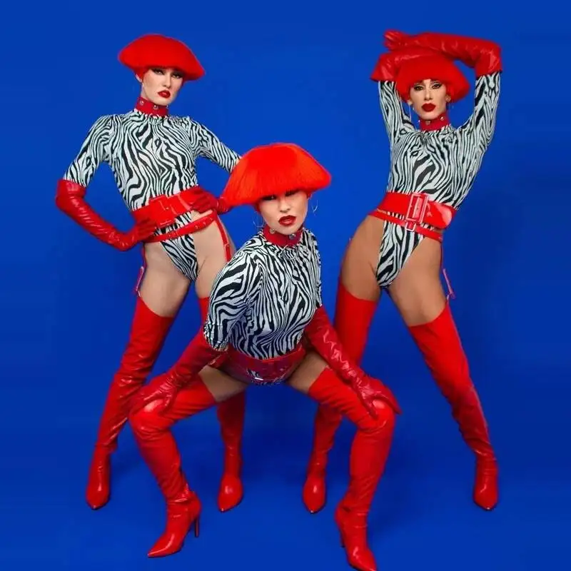 Sexy Cosplay Pole Dance Clothing Bar Nightclub Dj Ds Gogo Dancer Costume Women Zebra Striped Bodysuit Wigs Stage Outfit
Sexy Cosplay Pole Dance Clothing Bar Nightclub Dj Ds Gogo Dancer Costume Women Zebra Striped Bodysuit Wigs Stage Outfit