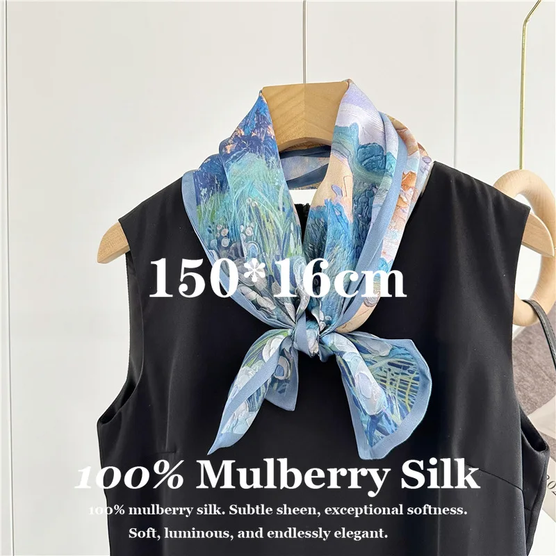 100% Mulberry Silk Hair Ribbon Neckerchief 150*16cm for Travel Beach Vacation for Party Wedding Luxury Silk Bag Handle Wrap Gift
100% Mulberry Silk Hair Ribbon Neckerchief 150*16cm for Travel Beach Vacation for Party Wedding Luxury Silk Bag Handle Wrap Gift
