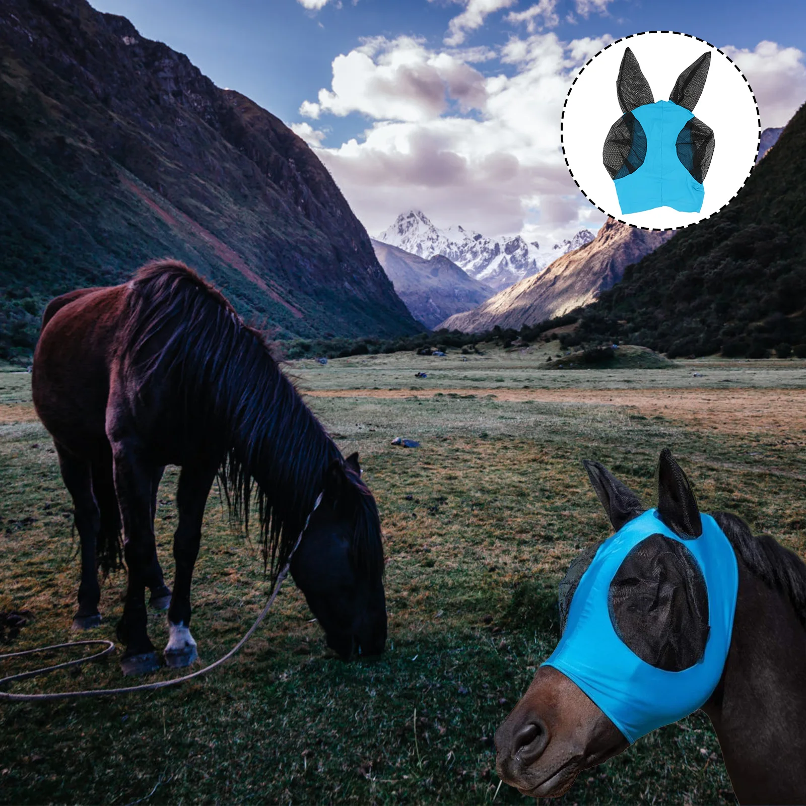 Mask Horse Head Net Horse Head Mesh Head Protect Mask Prevention Mask Fly Prevention Mask
Mask Horse Head Net Horse Head Mesh Head Protect Mask Prevention Mask Fly Prevention Mask