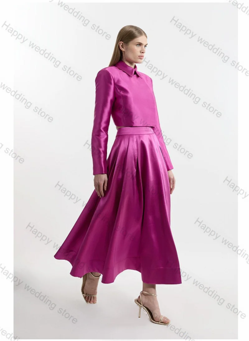 Pink Satin Formal Women Suit Skirt Set 2 Piece Blazer+Prom Dress Business Office Lady Jacket Customized Spring Wedding Prom Coat
Pink Satin Formal Women Suit Skirt Set 2 Piece Blazer+Prom Dress Business Office Lady Jacket Customized Spring Wedding Prom Coat