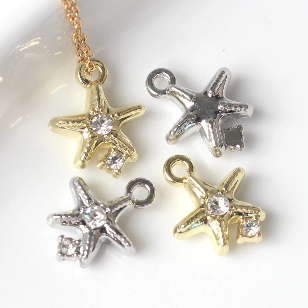 10Pcs/pack Simple Alloy Zircon Inlaid With Pentagram Pendant For DIY Handmade Necklaces Jewelry Making Accessories
10Pcs/pack Simple Alloy Zircon Inlaid With Pentagram Pendant For DIY Handmade Necklaces Jewelry Making Accessories