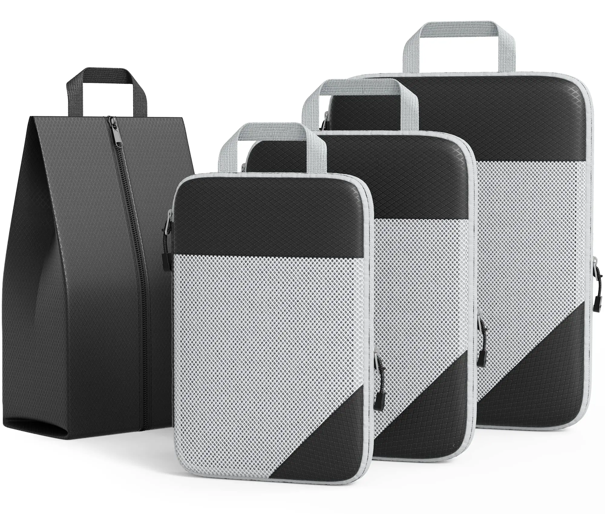 Travel Compressed Packing Cubes Travel Storage Set With Shoe Bag Mesh Visual Luggage Organizer Portable Lightweight Suitcase Bag
Travel Compressed Packing Cubes Travel Storage Set With Shoe Bag Mesh Visual Luggage Organizer Portable Lightweight Suitcase Bag