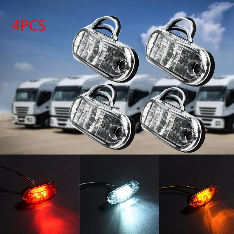 4Pcs LED Car Side Signal Light Car Trucks Trailer 12V 24V Night Safe Driving Turn Signal Warning Light Auto Exterior Accessories
4Pcs LED Car Side Signal Light Car Trucks Trailer 12V 24V Night Safe Driving Turn Signal Warning Light Auto Exterior Accessories
