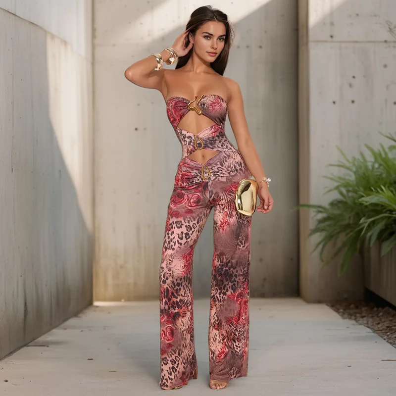 2025 summer fashion personality trend creative printed sleeveless strapless slim navel loose jumpsuit club clothing Vestidos
2025 summer fashion personality trend creative printed sleeveless strapless slim navel loose jumpsuit club clothing Vestidos