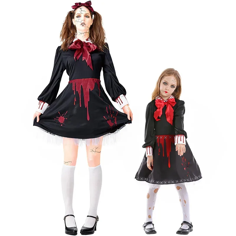 Halloween Adult Kids Scary Cosplay Costumes Child Bloody Zombie Ghost Cosplay Costume Halloween Girls Women Cosplay Dress
Halloween Adult Kids Scary Cosplay Costumes Child Bloody Zombie Ghost Cosplay Costume Halloween Girls Women Cosplay Dress