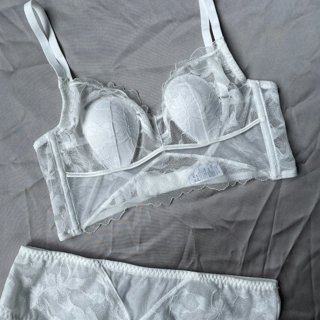 Нижнее белье с большой U-образной спинкой, женское ультратонкое кружевное нижнее белье с кроличьими ушками и открытой спиной без стального кольца, удобный комплект с бюстгальтером
Нижнее белье с большой U-образной спинкой, женское ультратонкое кружевное нижнее белье с кроличьими ушками и открытой спиной без стального кольца, удобный комплект с бюстгальтером