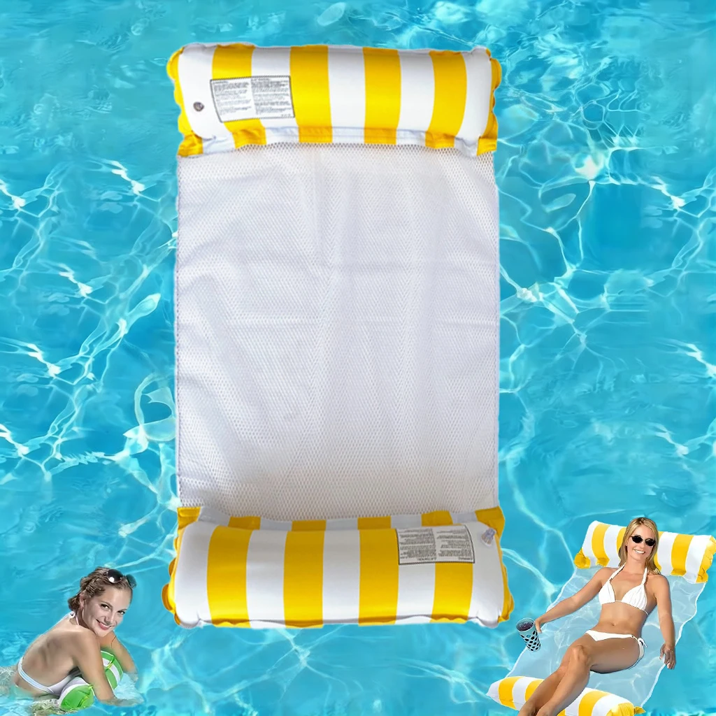 Summer Inflatable Water Hammock Floating Mattress Foldable Pool Lounge Chair Swimming Float Mat Beach Water Toys for Adults Kids
Summer Inflatable Water Hammock Floating Mattress Foldable Pool Lounge Chair Swimming Float Mat Beach Water Toys for Adults Kids