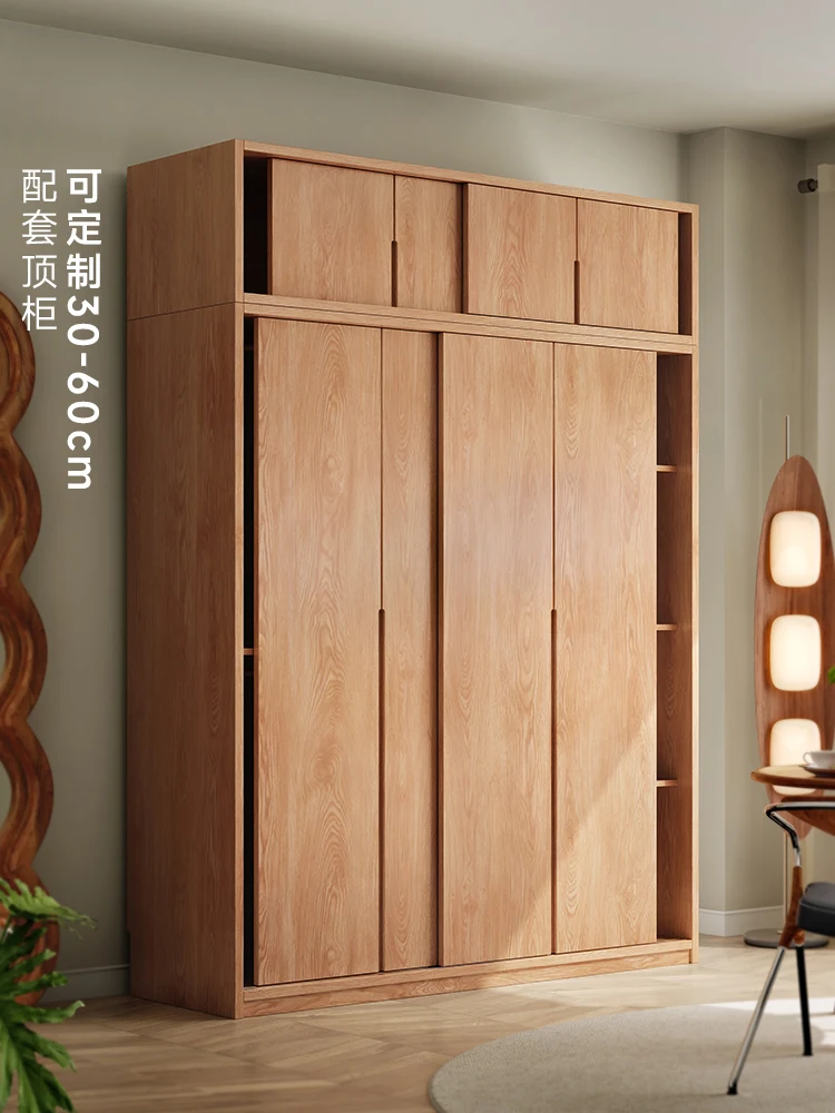 LTT all solid wood sliding door wardrobe Nordic oak small apartment finished sliding door cabinet
LTT all solid wood sliding door wardrobe Nordic oak small apartment finished sliding door cabinet