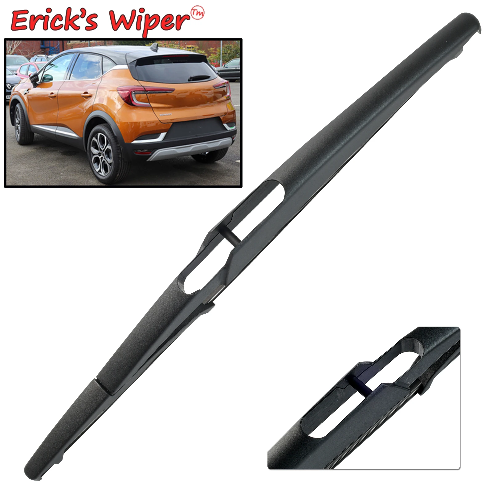 Стеклоочиститель Erick's 11 дюймов, задняя щетка стеклоочистителя для Renault Captur JB/JE 2019-2023, лобовое стекло, чистая автомобильная щетка от дождя
Стеклоочиститель Erick's 11 дюймов, задняя щетка стеклоочистителя для Renault Captur JB/JE 2019-2023, лобовое стекло, чистая автомобильная щетка от дождя