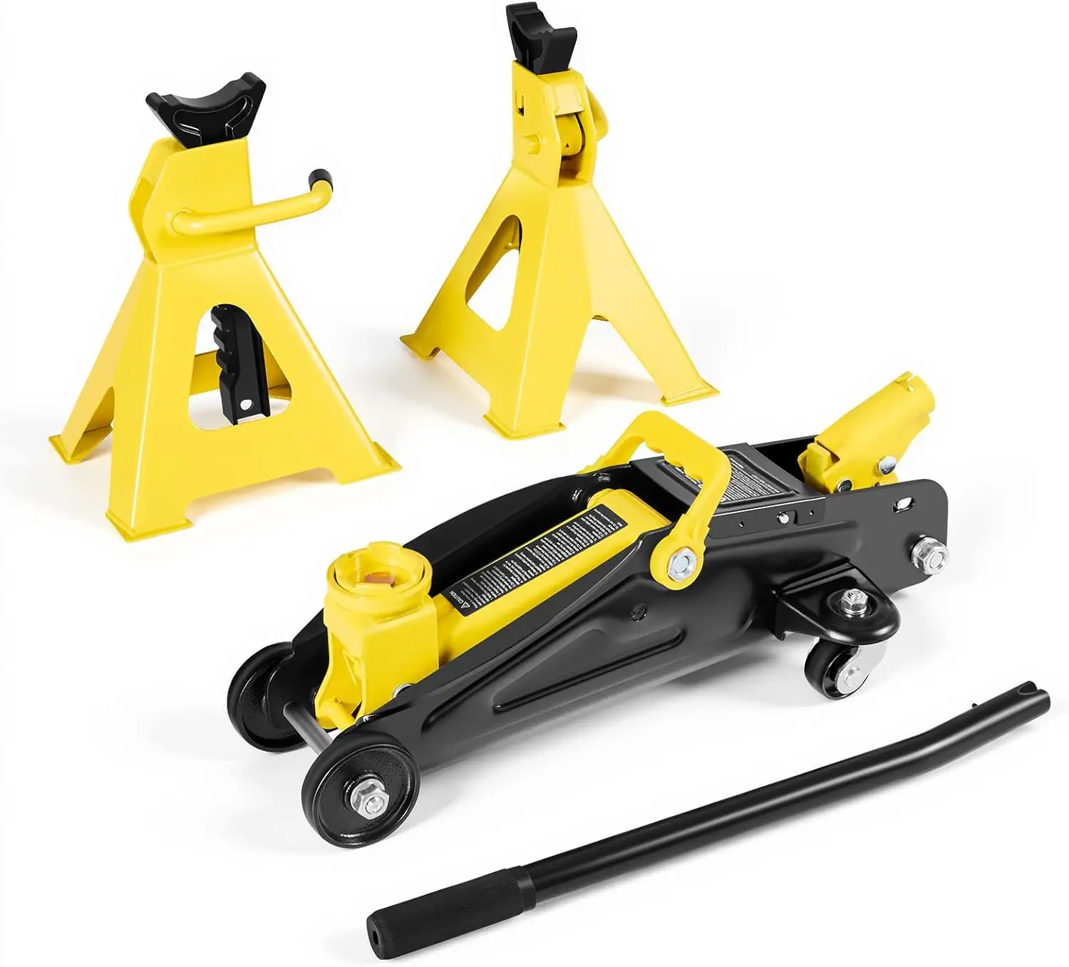 2 Ton Low Profile Hydraulic Floor Jack with Stands, Quick Lift Pump for Compact SUVs, Lifting Range 5.1-12.2 Inches
2 Ton Low Profile Hydraulic Floor Jack with Stands, Quick Lift Pump for Compact SUVs, Lifting Range 5.1-12.2 Inches