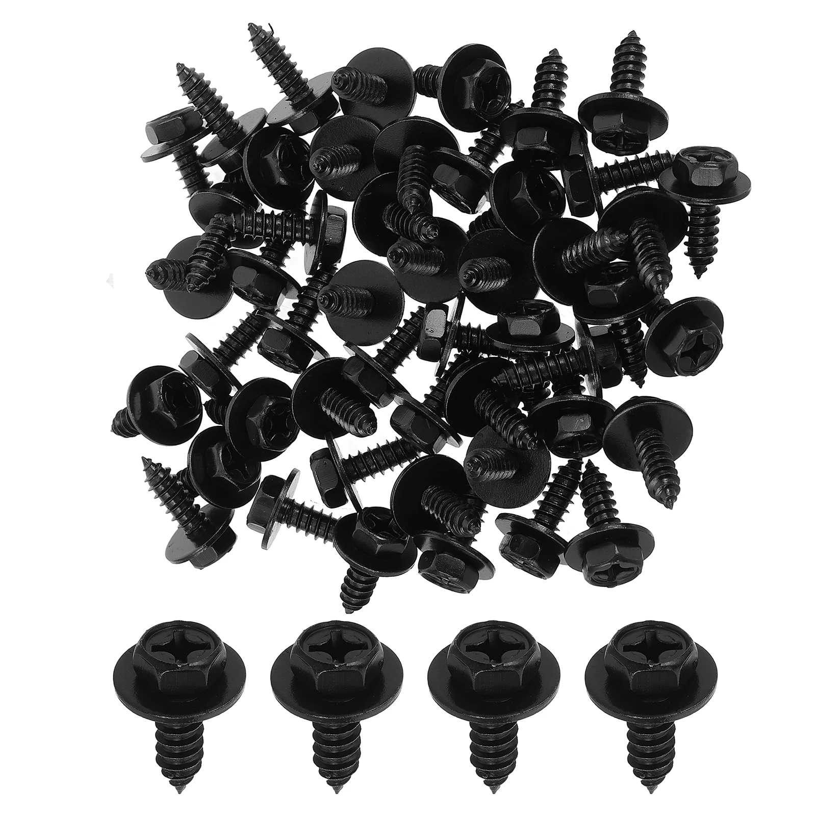 50 Pcs Plate Screws Short Wide Head Car Metal License Mounting Splash Shield Mud Guard Sturdy Secure Installation Sheet
50 Pcs Plate Screws Short Wide Head Car Metal License Mounting Splash Shield Mud Guard Sturdy Secure Installation Sheet