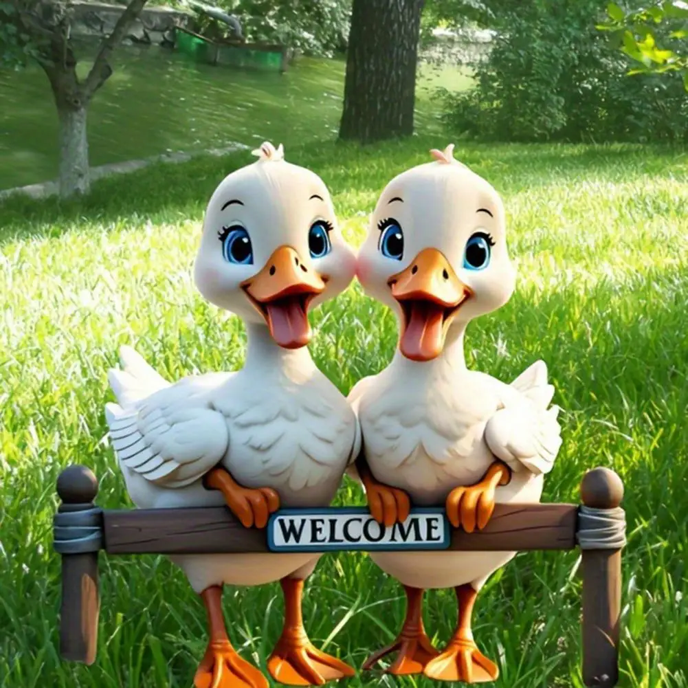 Cute Ducks Garden Stake, 2D Acrylic Rooster Decoration, Farmhouse Yard Art Stake, Outdoor Duck Welcome Sign for Lawn Flower Bed
Cute Ducks Garden Stake, 2D Acrylic Rooster Decoration, Farmhouse Yard Art Stake, Outdoor Duck Welcome Sign for Lawn Flower Bed