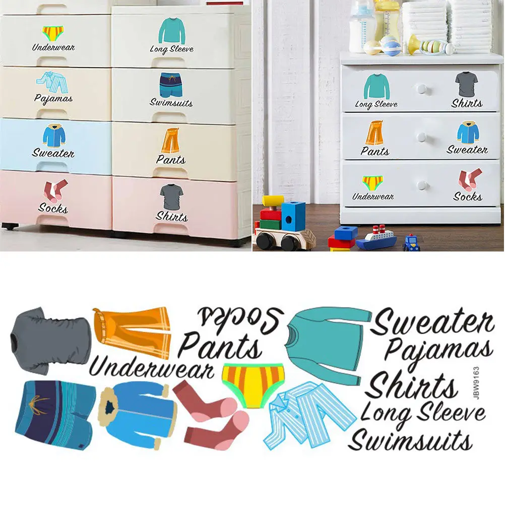 Clothing Classification Label Sticker Set PVC Self-Adhesive Wardrobe Decals Smooth Surface Easy Install Remove No Residue
Clothing Classification Label Sticker Set PVC Self-Adhesive Wardrobe Decals Smooth Surface Easy Install Remove No Residue