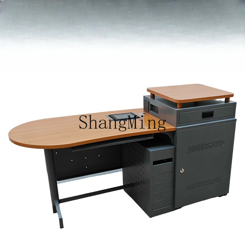 FG Multimedia Podium Intelligent Electric Lifting Podium Steel Teaching Training Teacher Lecture Table with Cabinet
FG Multimedia Podium Intelligent Electric Lifting Podium Steel Teaching Training Teacher Lecture Table with Cabinet