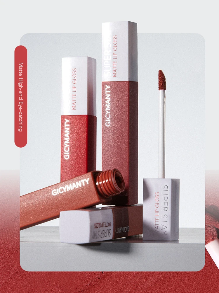 GICYMANTY Matte Lip Gloss Matte Surface Waterproofnon Fadingnon Stick Cup Lip Gloss Long-lasting Liquid Mouth Red Lip Gloss
GICYMANTY Matte Lip Gloss Matte Surface Waterproofnon Fadingnon Stick Cup Lip Gloss Long-lasting Liquid Mouth Red Lip Gloss