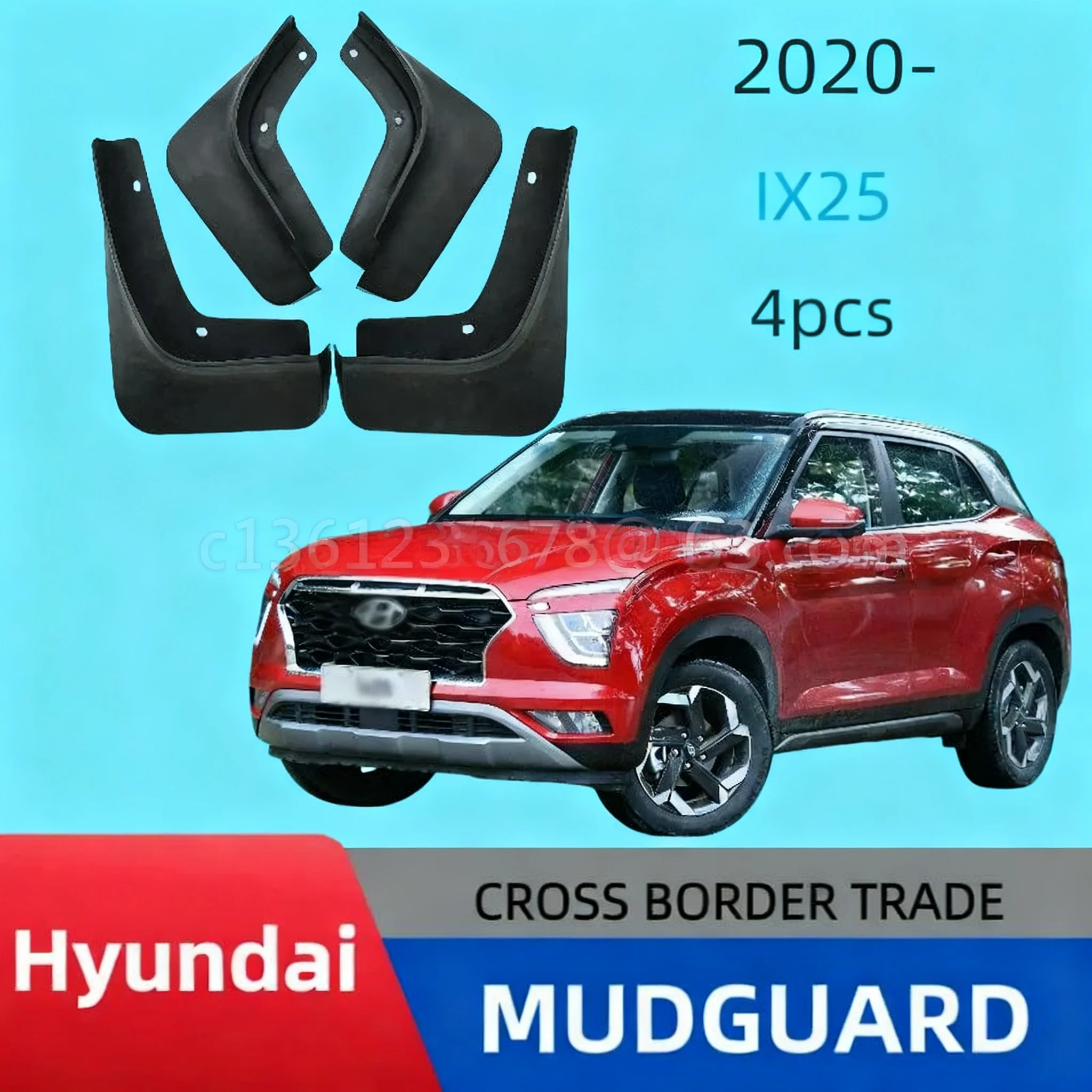 Suitable for 2020-2025 Hyundai Creta ix25 car tire fender tile modificationmud flapscar accessories
Suitable for 2020-2025 Hyundai Creta ix25 car tire fender tile modificationmud flapscar accessories