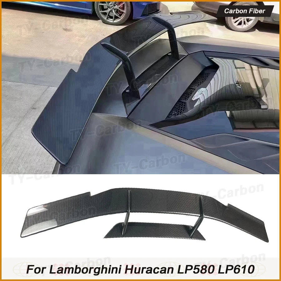 Real Carbon fiber Tail wing for Lamborghini Huracan LP580 LP610 EVO modified Rear spoiler Wing lip Body kit Car Accessories FRP
Real Carbon fiber Tail wing for Lamborghini Huracan LP580 LP610 EVO modified Rear spoiler Wing lip Body kit Car Accessories FRP