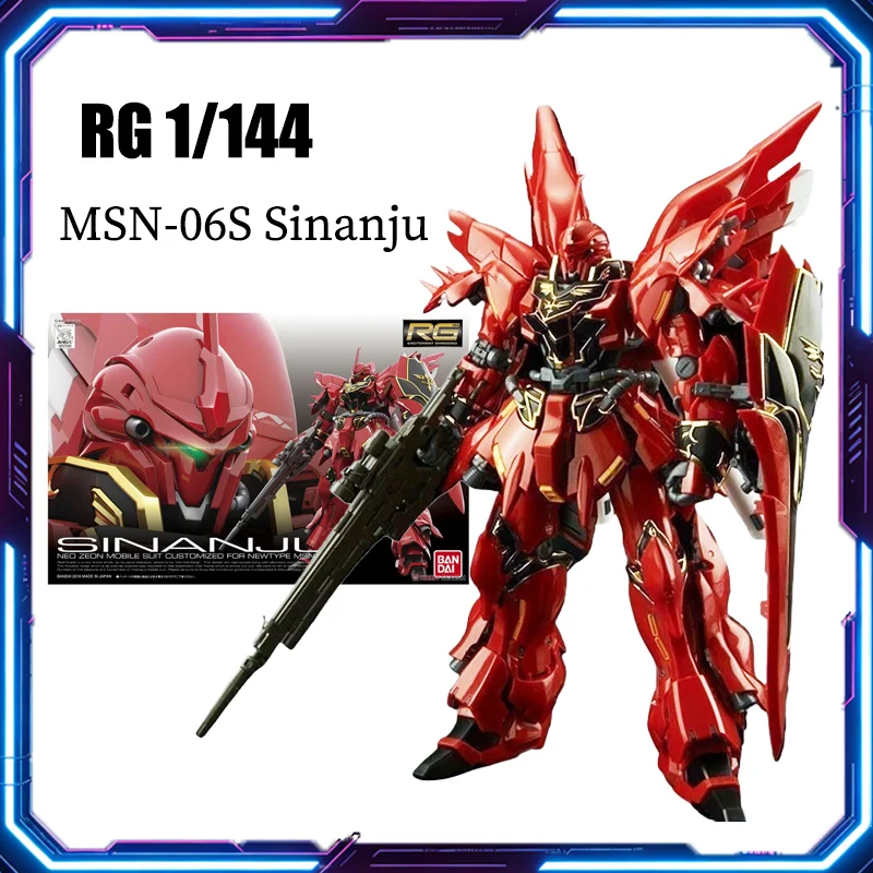 Bandai Authentic RG 1/144 MSN-06S Sinanju Assembly Model Kit Plastic skeleton Anime Action Figure Plastic Model Toys
Bandai Authentic RG 1/144 MSN-06S Sinanju Assembly Model Kit Plastic skeleton Anime Action Figure Plastic Model Toys