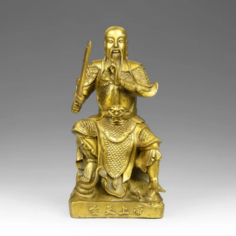 Brass Emperor Xuantian Ornaments Xuanwu Ancestor Taoist View Zhenwu Tati Ancestor Brass Bronze Statue
Brass Emperor Xuantian Ornaments Xuanwu Ancestor Taoist View Zhenwu Tati Ancestor Brass Bronze Statue