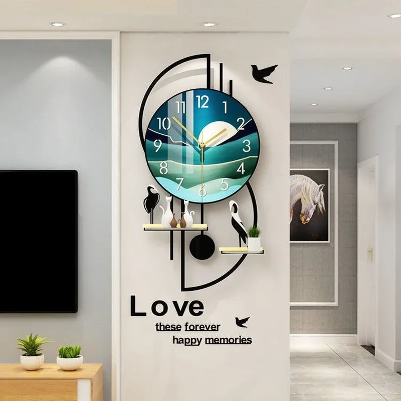 Creative Clock Hanging Clock Living Room Modern Simple Restaurant Art Decoration Clock Household Fashion Hanging Wall Watch
Creative Clock Hanging Clock Living Room Modern Simple Restaurant Art Decoration Clock Household Fashion Hanging Wall Watch