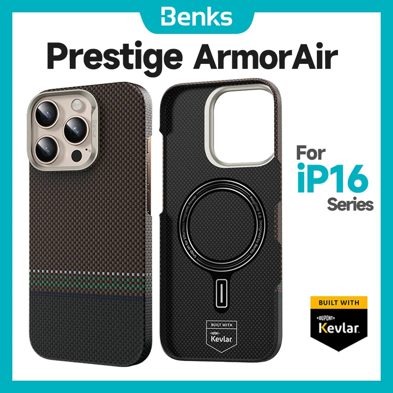 Магнитный чехол Benks Prestige ArmorAir с кевларовой арамидой для IPhone 16 Pro Max, ультратонкий чехол для телефона в минималистском стиле
Магнитный чехол Benks Prestige ArmorAir с кевларовой арамидой для IPhone 16 Pro Max, ультратонкий чехол для телефона в минималистском стиле