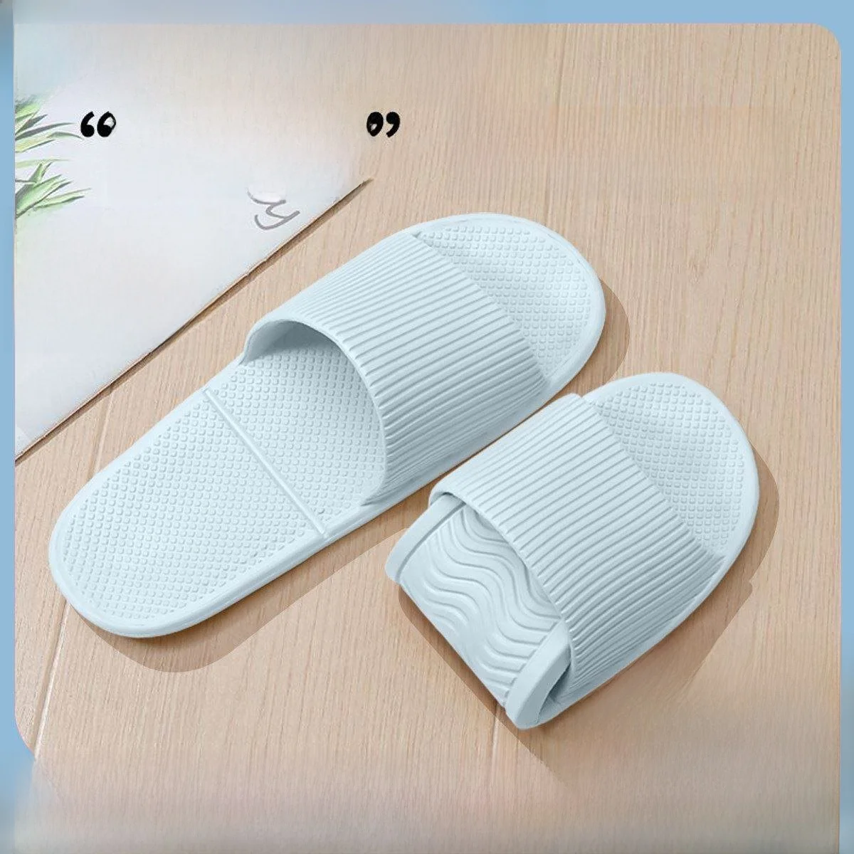 Lightweight Portable Hotel Silent EVA Slippers Bathroom Slip-Resistant Holiday Disposable Slippers Luxury Summer Ultra-Thin W...
Lightweight Portable Hotel Silent EVA Slippers Bathroom Slip-Resistant Holiday Disposable Slippers Luxury Summer Ultra-Thin W...