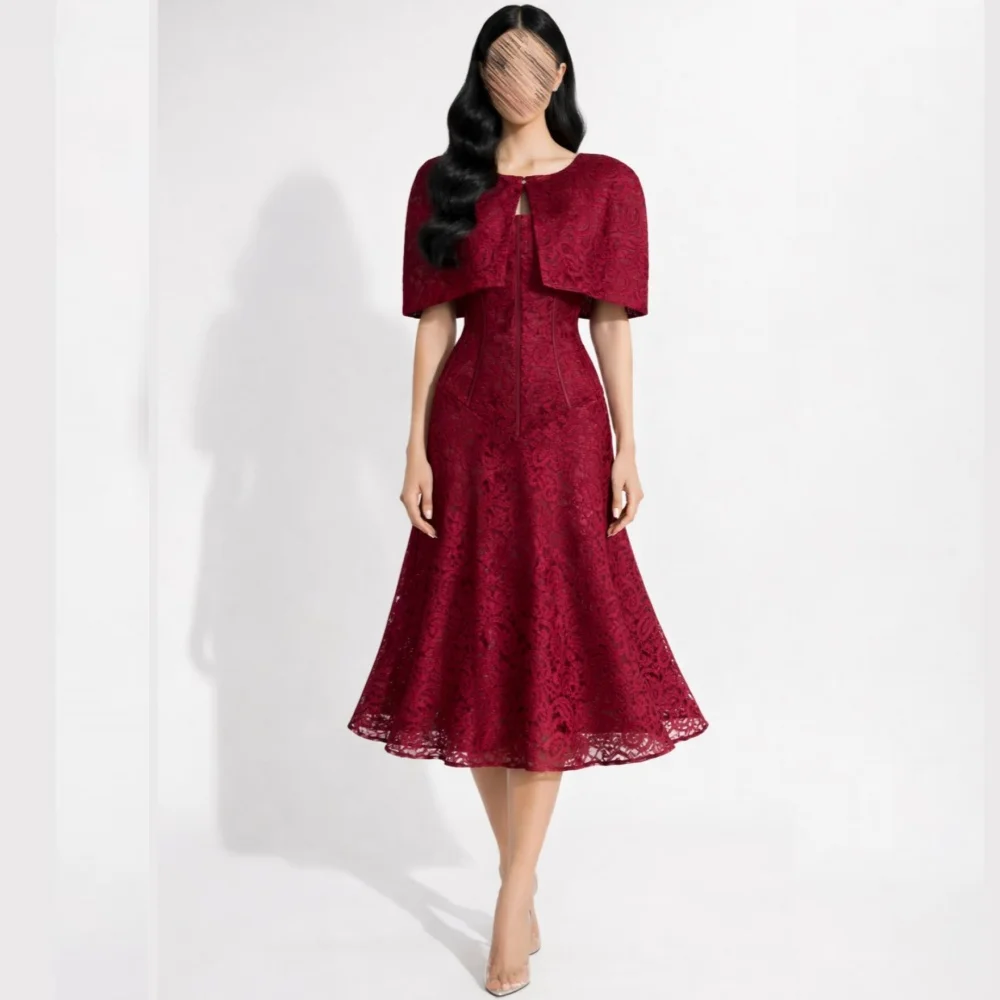 Customized Ladies Grace Homecoming Party Dress Lace Shawl Mermaid Formal Evening Bespoke Occasion Prom Midi Dresses
Customized Ladies Grace Homecoming Party Dress Lace Shawl Mermaid Formal Evening Bespoke Occasion Prom Midi Dresses