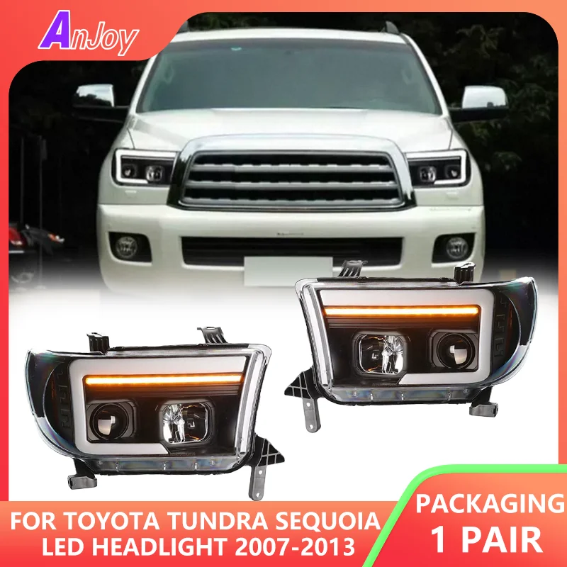 For Toyota Tundra Sequoia LED Headlight 2007-2013 Headlights DRL Turn Signal High Beam Angel Eye Projector Lens 2pcs
For Toyota Tundra Sequoia LED Headlight 2007-2013 Headlights DRL Turn Signal High Beam Angel Eye Projector Lens 2pcs