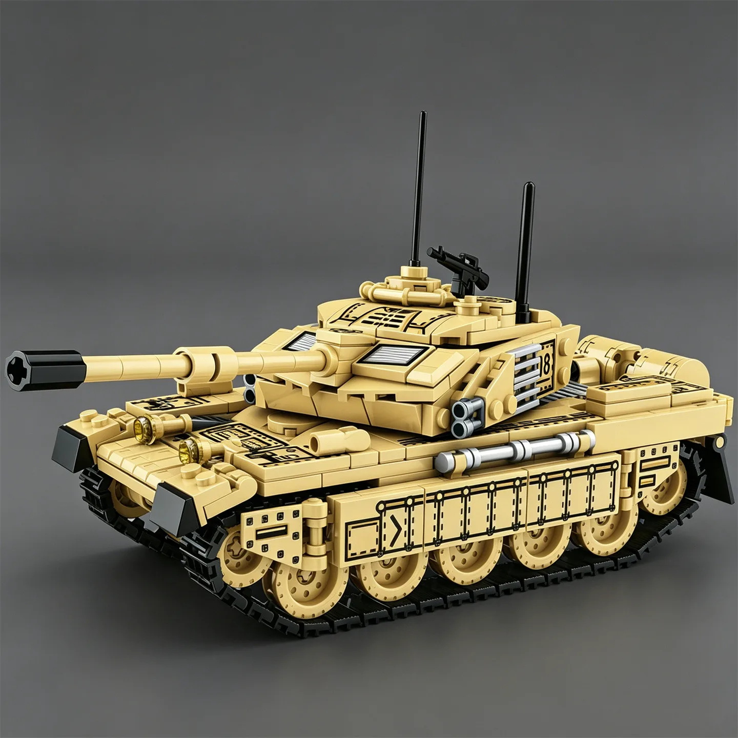 Challenger 1 Main Battle Tank Building Blocks: Challenger Mk.1 Tank Model— Toy Tracked Armored Vehicle
Challenger 1 Main Battle Tank Building Blocks: Challenger Mk.1 Tank Model— Toy Tracked Armored Vehicle