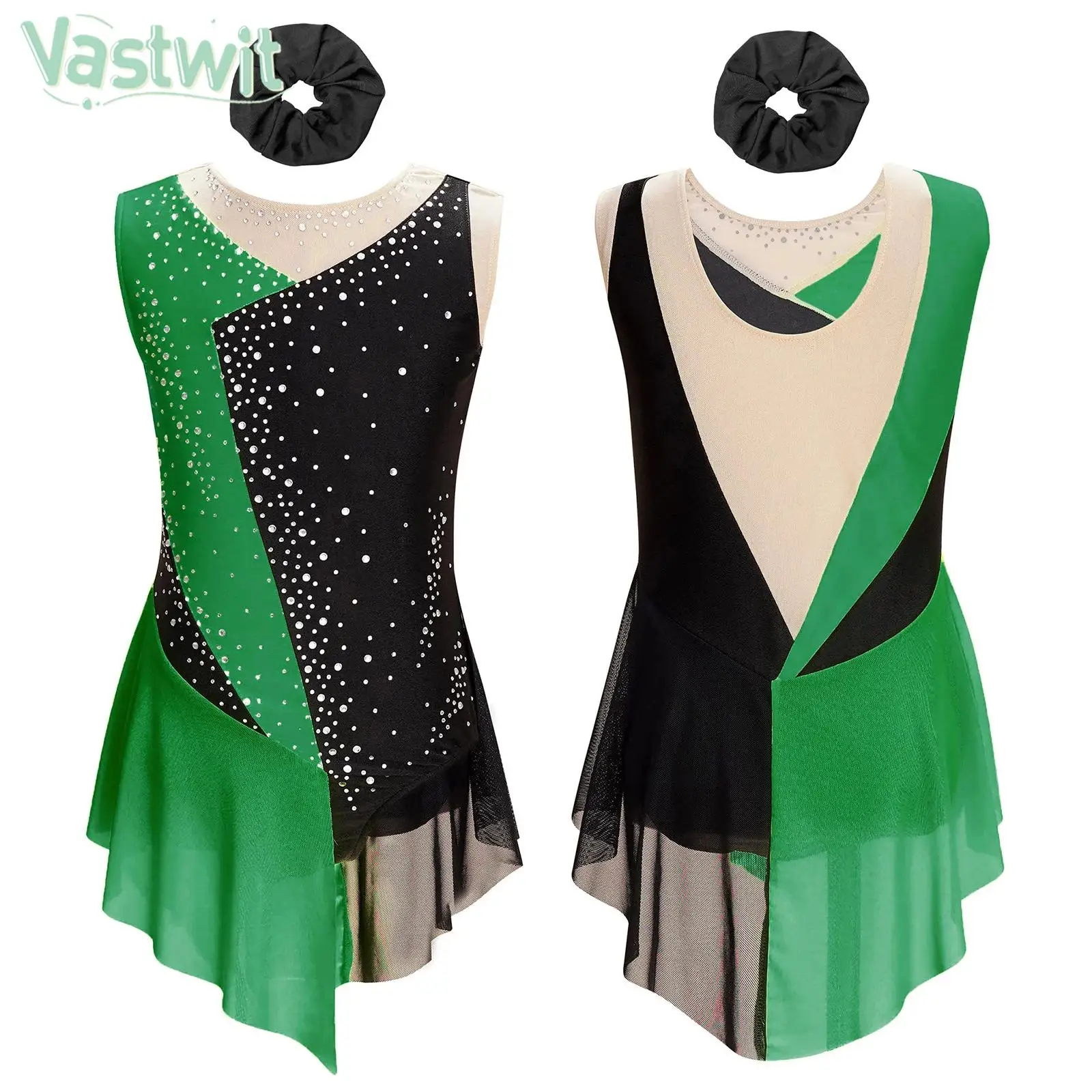 6-16Y Girls Figure Skating Dress Sleeveless Rhinestone Mesh Bodysuit with Headband Lyrical Dance Ballet Gymnastics Leotard Tutu
6-16Y Girls Figure Skating Dress Sleeveless Rhinestone Mesh Bodysuit with Headband Lyrical Dance Ballet Gymnastics Leotard Tutu