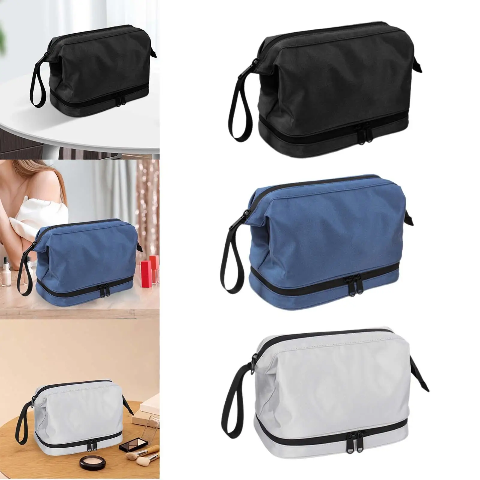 Toiletry Bag Zipper Waterproof Shower Storage Pouch 2 Layer Shaving Bag for Travel Father Day Gifts Outdoor Bathroom Toiletries
Toiletry Bag Zipper Waterproof Shower Storage Pouch 2 Layer Shaving Bag for Travel Father Day Gifts Outdoor Bathroom Toiletries