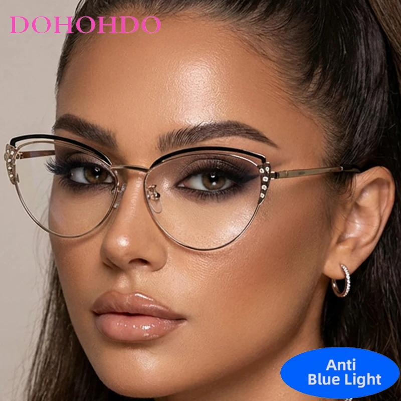 2026 Popular Metal Cat Eye Hollow Out Optical Glasses Women Men Computer Play Games Classic Anti-Blue Light Big Frame Eyewear
2026 Popular Metal Cat Eye Hollow Out Optical Glasses Women Men Computer Play Games Classic Anti-Blue Light Big Frame Eyewear