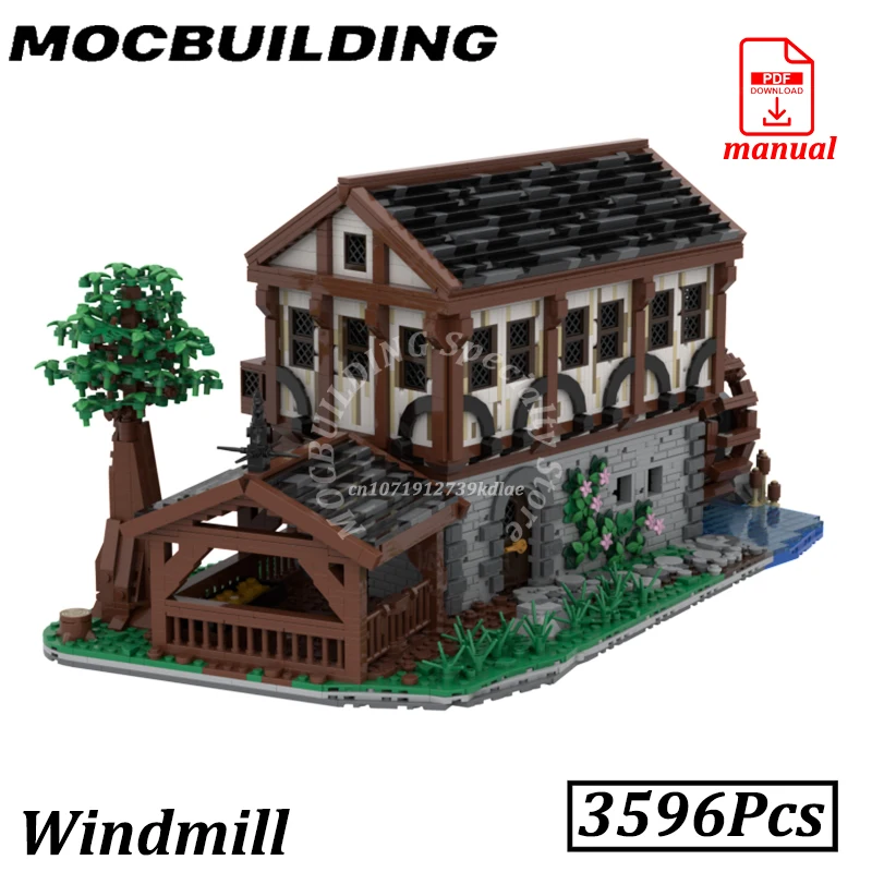 Medieval Windmill Model Farm House Horse Stable Bricks MOC Building Blocks City Construction Town Buildings Gift for Boys Girls
Medieval Windmill Model Farm House Horse Stable Bricks MOC Building Blocks City Construction Town Buildings Gift for Boys Girls