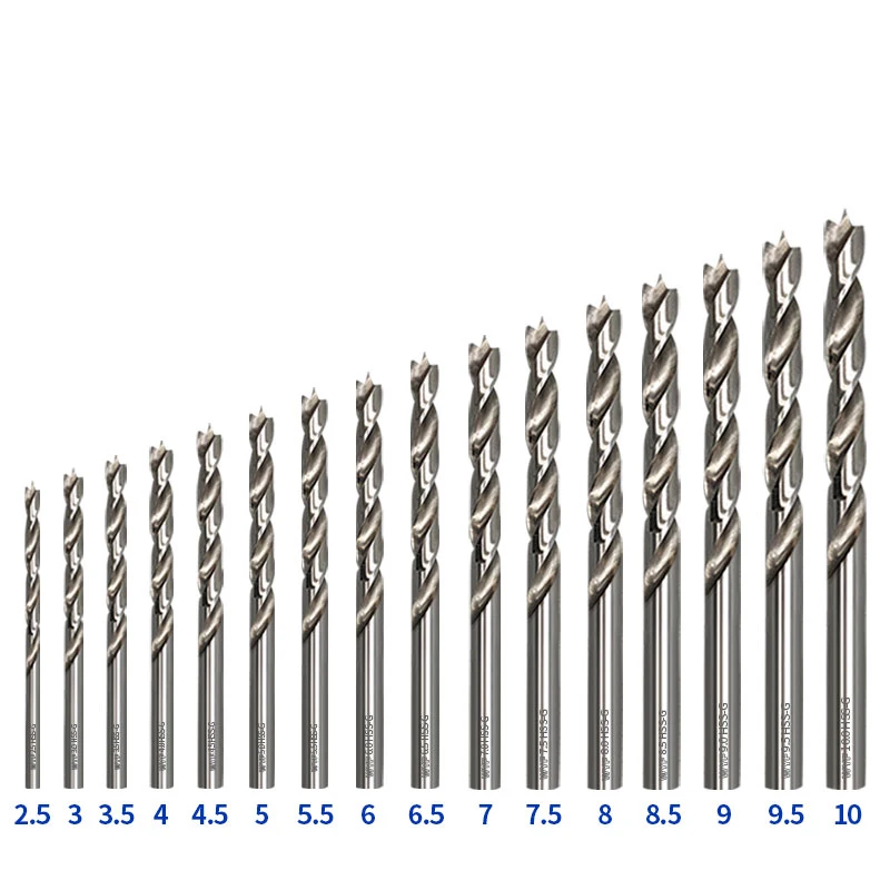 Three-Point Wood Twist Drill Bit Set, Straight Shank High Speed Steel Drill Bits, Multi-Size Woodworking Hole Drilling Kit for D
Three-Point Wood Twist Drill Bit Set, Straight Shank High Speed Steel Drill Bits, Multi-Size Woodworking Hole Drilling Kit for D