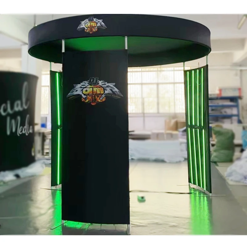 Modern Design Custom Aluminum Tension Fabric Portable Backdrop Tradeshow Exhibition 360 Photo Booth Enclosure
Modern Design Custom Aluminum Tension Fabric Portable Backdrop Tradeshow Exhibition 360 Photo Booth Enclosure