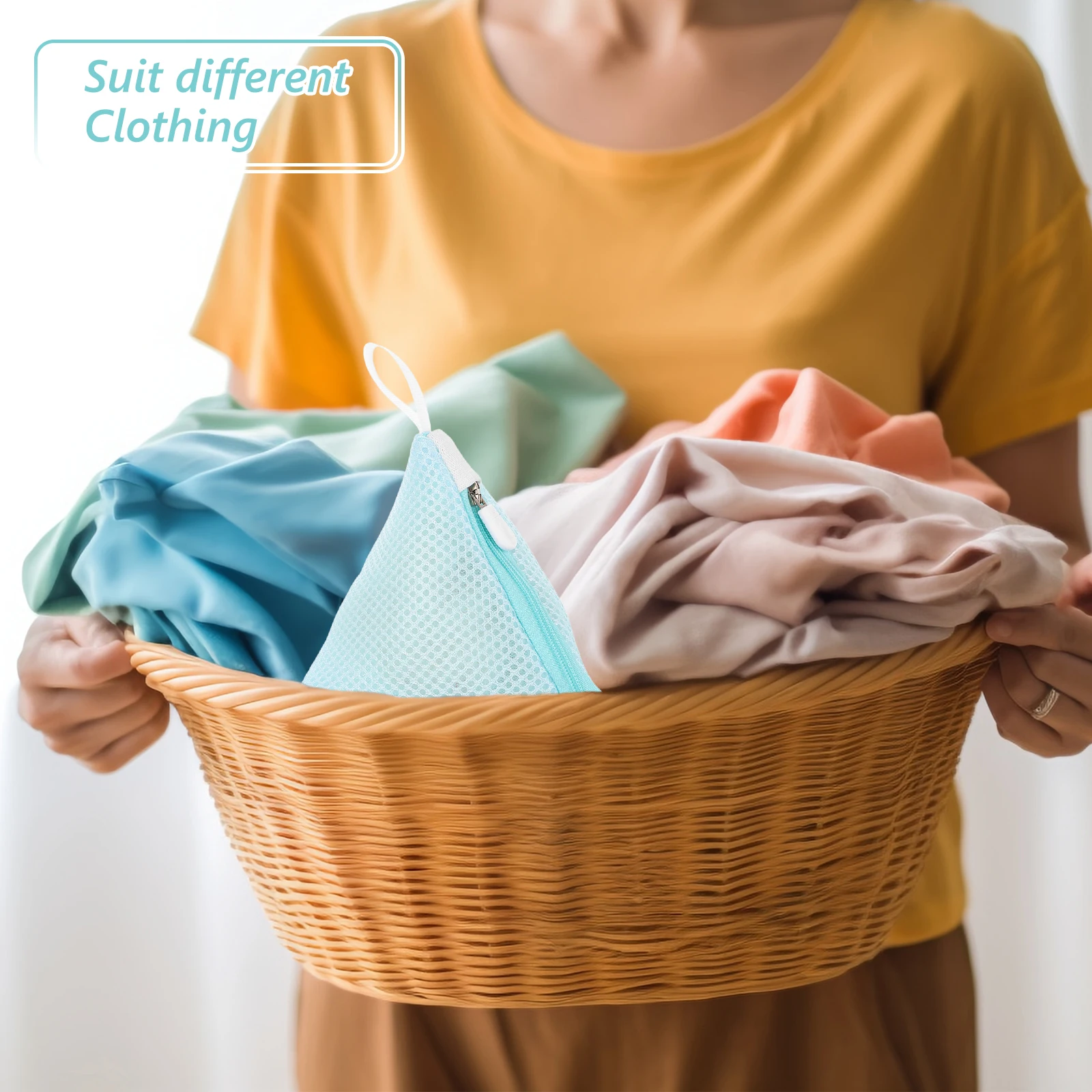 2Pcs Laundry Bag Delicate Mesh Toiletry Wash Polyester Washing Bags Mini Machine Protective Versatile Use Bras Trainers
2Pcs Laundry Bag Delicate Mesh Toiletry Wash Polyester Washing Bags Mini Machine Protective Versatile Use Bras Trainers