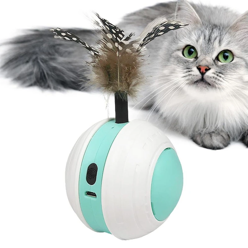 Electric Cat Toy Ball Interactive Toy Cat Teaser Ball Automatic Moving Cat Ball USB Rechargeable With 2 Mode Cat Toy
Electric Cat Toy Ball Interactive Toy Cat Teaser Ball Automatic Moving Cat Ball USB Rechargeable With 2 Mode Cat Toy