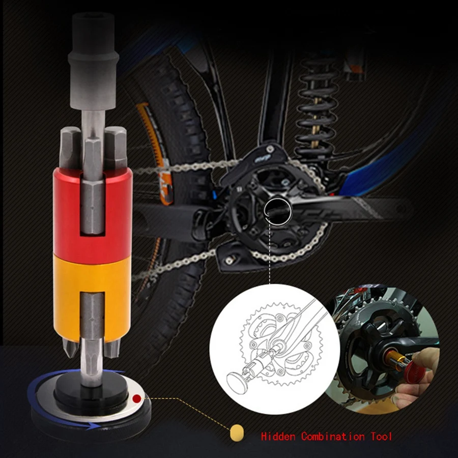 AA91 Aluminum Bike Bicycle Invisible Repair Tool Set Multi Portable Kit Hexagon Screwdriver T25 Wrench Set Chain Rivet Mountain
AA91 Aluminum Bike Bicycle Invisible Repair Tool Set Multi Portable Kit Hexagon Screwdriver T25 Wrench Set Chain Rivet Mountain