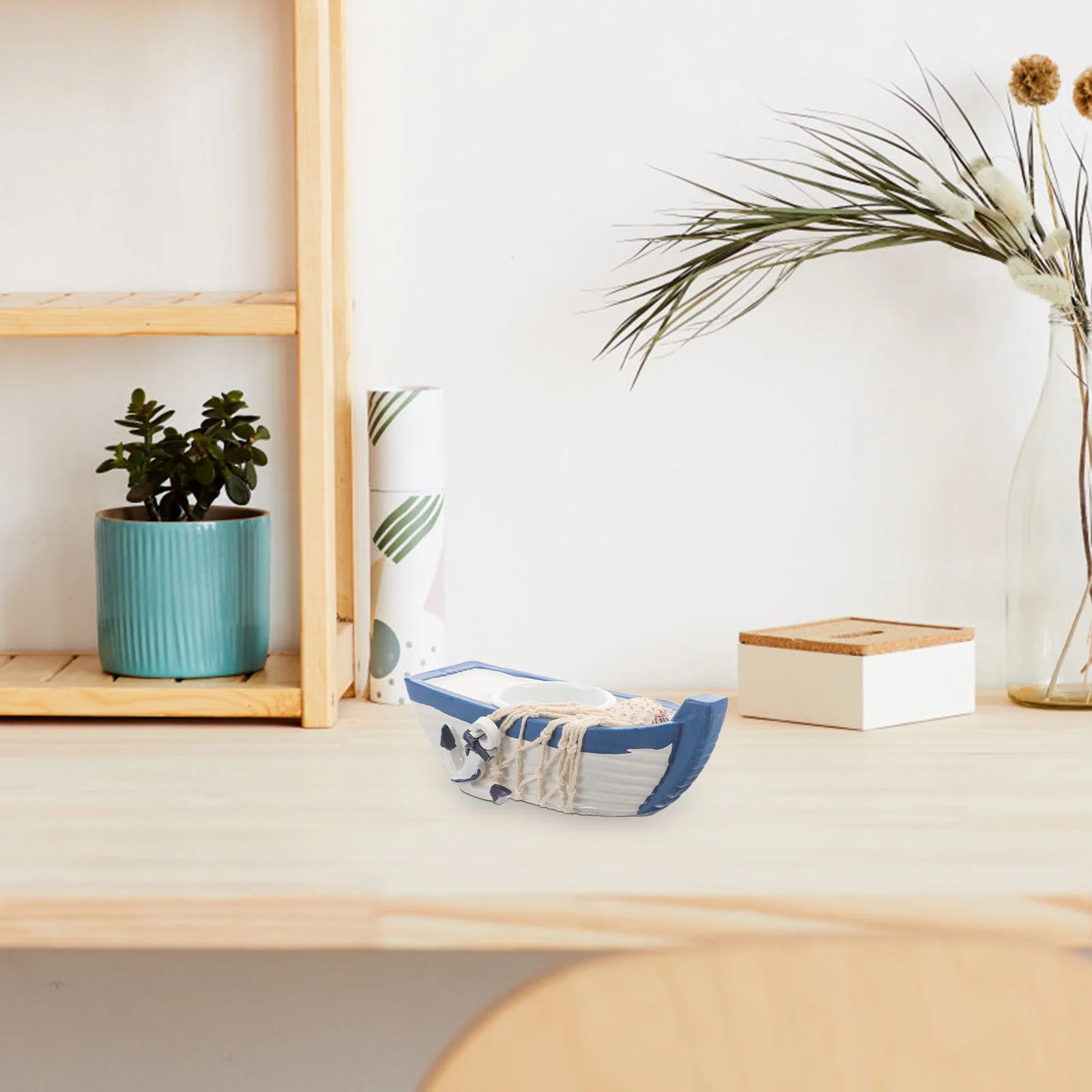 Tealight Holder in Nautical Boat Design Resin Made Table Decor for Cafes Bars Restaurants Holiday Parties Wedding
Tealight Holder in Nautical Boat Design Resin Made Table Decor for Cafes Bars Restaurants Holiday Parties Wedding