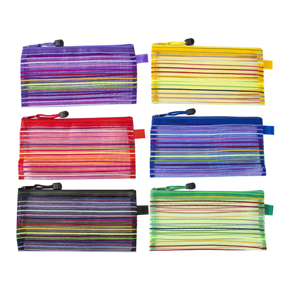 12Pcs Nylon Mesh File Bag Colorful Portable A6 Stationery Organizer Waterproof Zipper Document Pencil Holder for Office School
12Pcs Nylon Mesh File Bag Colorful Portable A6 Stationery Organizer Waterproof Zipper Document Pencil Holder for Office School