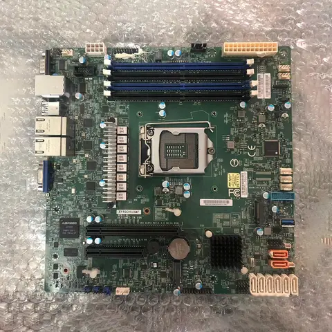 Placa-mãe de servidor X11SCH-LN4F 8a/9a geração Core i3 Xeon E-2100/2200 Processador de soquete único LGA1151