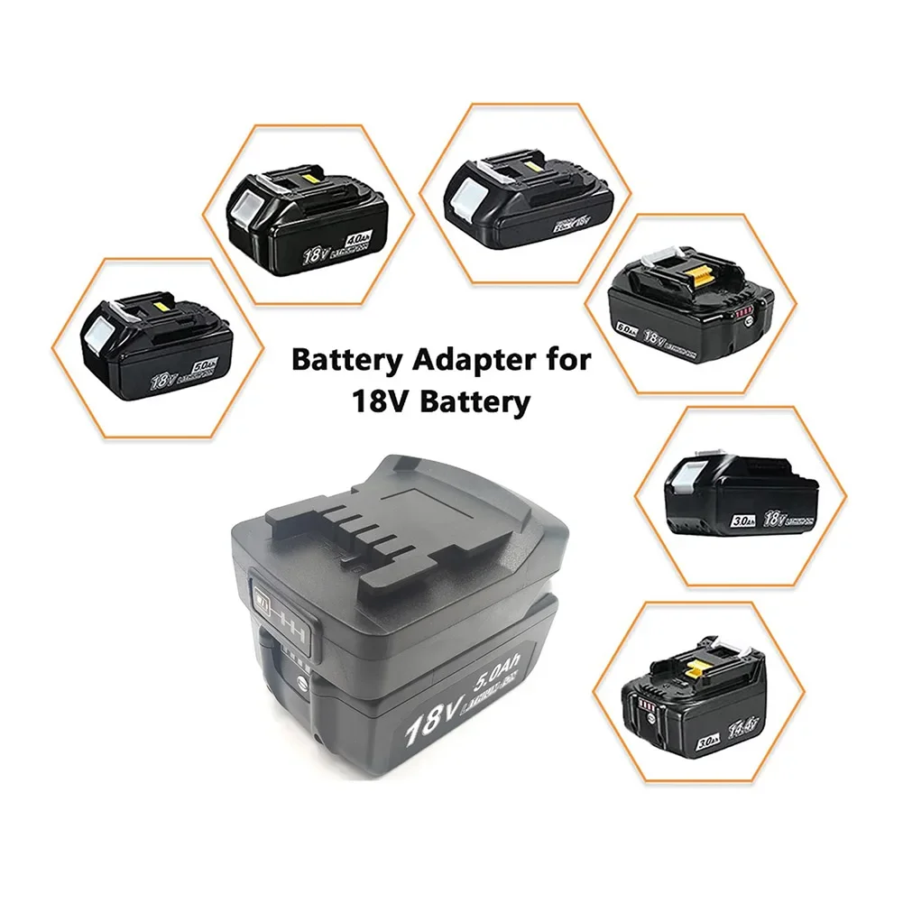 Black As Picture Battery Adapter Battery Adapter For Metabo 18V Adapter Lightweight Adapter Not Compatible With HPT Series Tool
Black As Picture Battery Adapter Battery Adapter For Metabo 18V Adapter Lightweight Adapter Not Compatible With HPT Series Tool