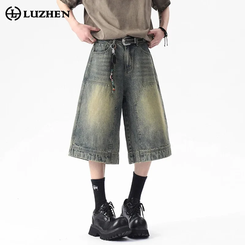 LUZHEN Fashion Niche Design Vintage Washed Straight Denim Shorts Pants Men 2025 Summer High Quality Handsome Loose Jeans JY2099
LUZHEN Fashion Niche Design Vintage Washed Straight Denim Shorts Pants Men 2025 Summer High Quality Handsome Loose Jeans JY2099