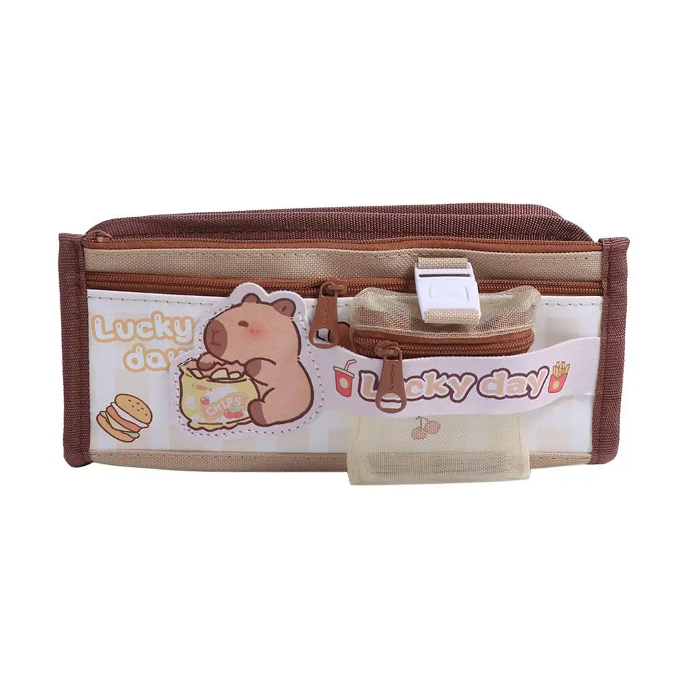 Storage Box 3/5-Layer Capybara Pencil Bag Panda Cute Cartoon Pen Pouch Korean Style Canvas Capybara Stationery Case Student
Storage Box 3/5-Layer Capybara Pencil Bag Panda Cute Cartoon Pen Pouch Korean Style Canvas Capybara Stationery Case Student