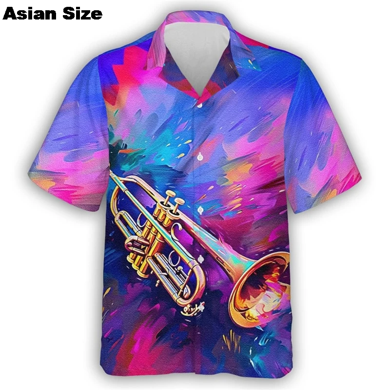 Guitar Trumpet Graphics Hawaiian Shirts For Men 3D Printed Musical Instrument Unisex Short Sleeve Button Blouse Lapel Shirt Tops
Guitar Trumpet Graphics Hawaiian Shirts For Men 3D Printed Musical Instrument Unisex Short Sleeve Button Blouse Lapel Shirt Tops