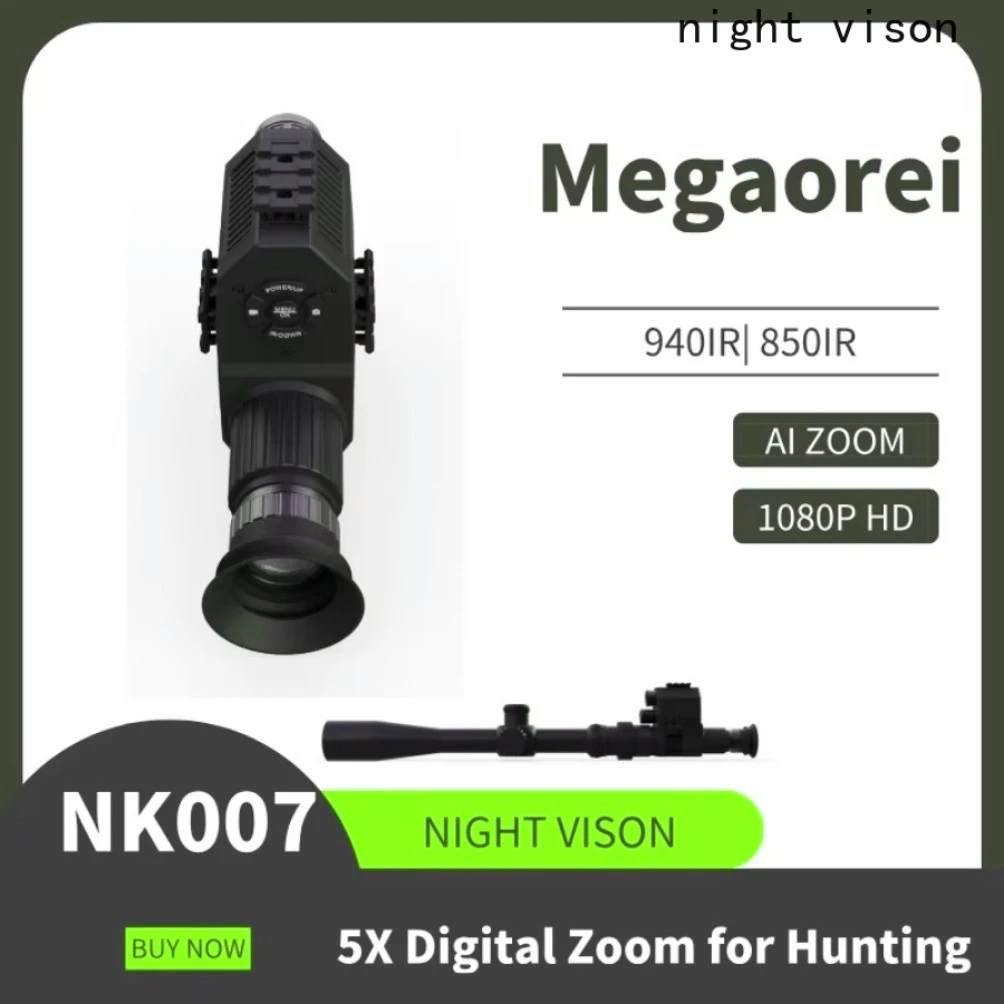 Day And Night Monocular Telescope2025 Superb! Megaorei NK007 - 1080P Laser IR Telescope Night Hunting Camera - Great For Hunting
Day And Night Monocular Telescope2025 Superb! Megaorei NK007 - 1080P Laser IR Telescope Night Hunting Camera - Great For Hunting