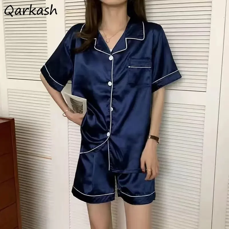 Pajama Sets Women Minimalist Temperament Female Comfort Summer New Korean Style Prevalent Homewear Casual Baggy Vintage Daily
Pajama Sets Women Minimalist Temperament Female Comfort Summer New Korean Style Prevalent Homewear Casual Baggy Vintage Daily